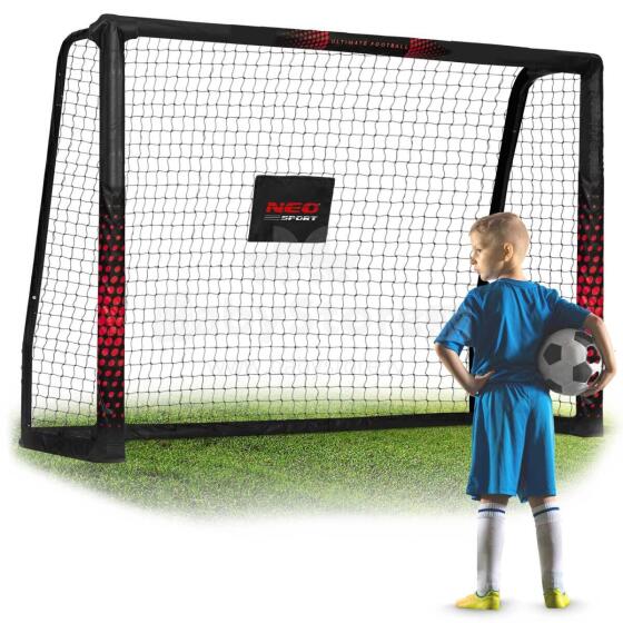 Futbola vārti 180 x 120 x 60 cm NS-463 melni-sarkani