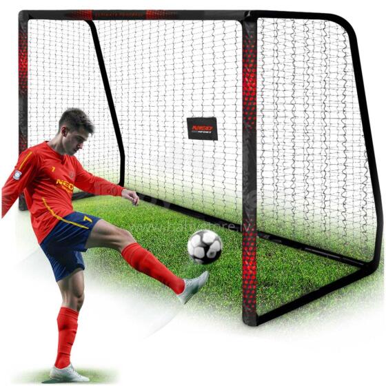 Futbola vārti 300 x 200 x 120 cm NS-473 melni-sarkani