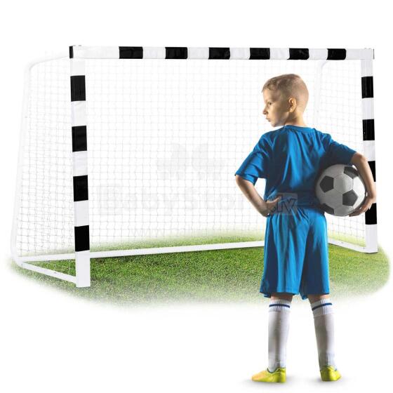 Futbola vārti 300 x 200 x 90 cm NS-465 melni un balti