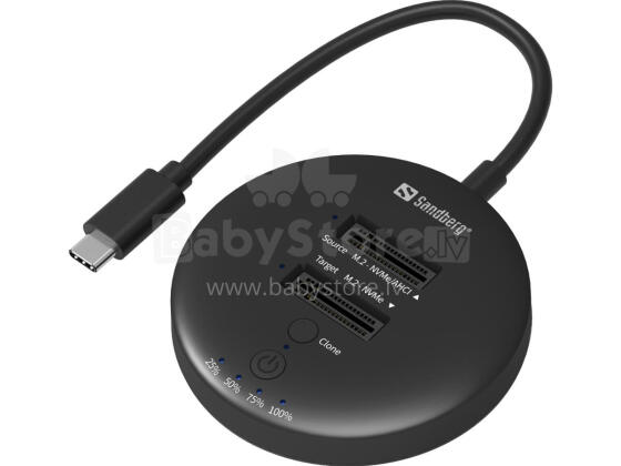 Sandberg 136-72 USB 3,2 Cloner Dock for NVMe M.2 SSD