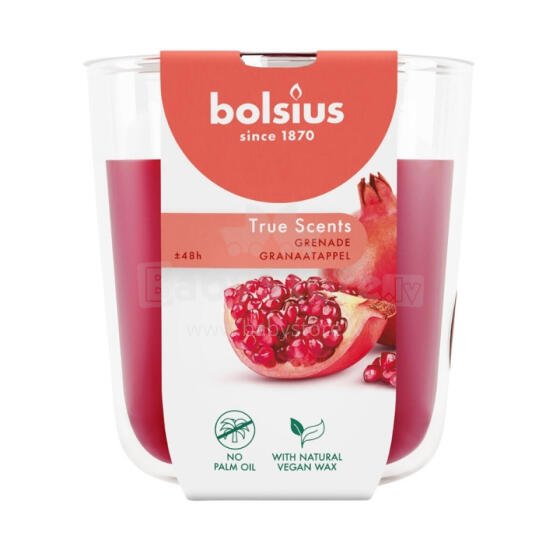 Ароматическая свеча в стеклянном стакане True Scents &Oslash;97x85 мм, гранат.