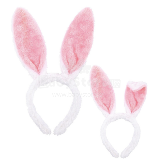 Home Company Rabbit Ear Art.53836 Karnevāla piederums  - zaķa ausis, 2 gab