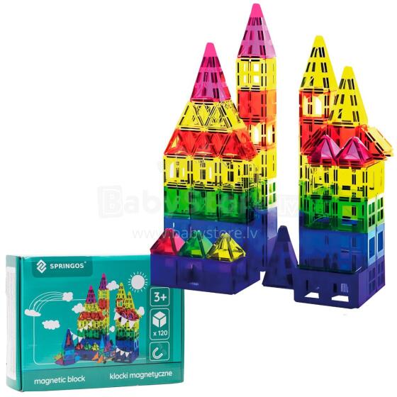 Magnetic Building Set 120 Pieces Springos KG0049