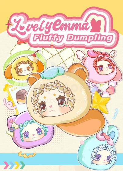 LOVELY EMMA Plīša atslēgu piekariņš, slēgtā iepakojumā - Fluffy Dumpling Series
