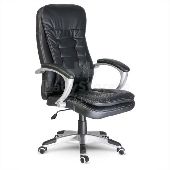 Toronto Black Leather Office Chair