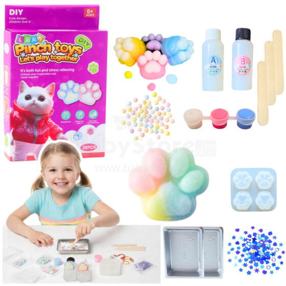 DIY набор для создания мягких игрушек Кошачья лапка