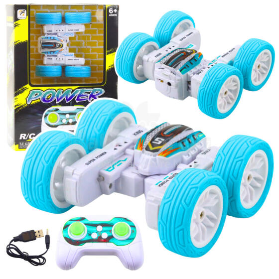 Дистанционно управляемая акробатическая внедорожная машина 360° Синяя 1:32