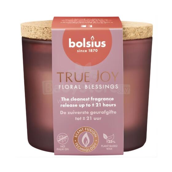 Žvakių aromatas. stiklas gl. su kamščiu True Joy &Oslash;66x83mm gėlių palaiminimai