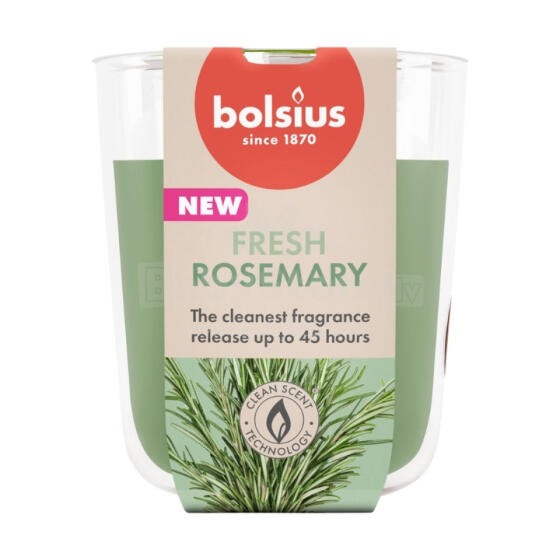 Scented candle glass True Scents &Oslash;80x73mm rosemary