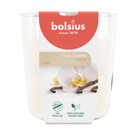 Scented candle glass True Scents &Oslash;97x85mm vanilla