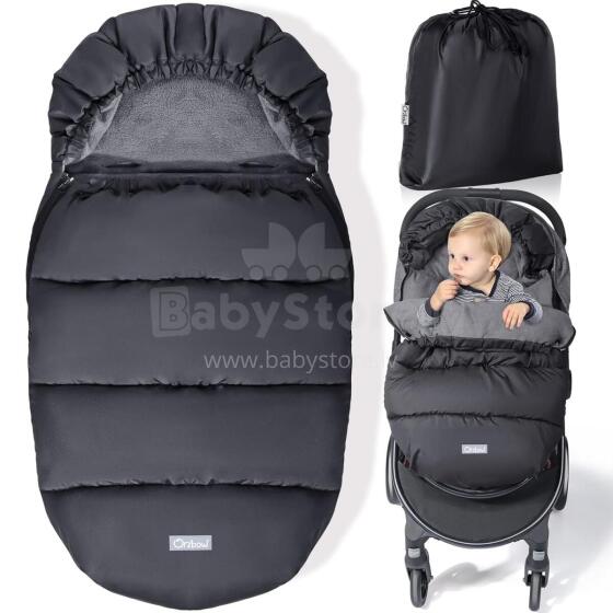 Bebe Basic Winter Footmuff Polar Fleece Art.273954 Black Детский зимний конверт в коляску/автокресло