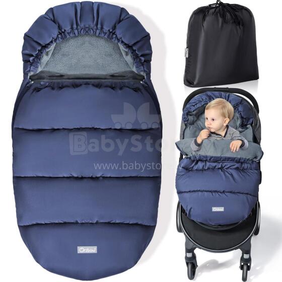 Bebe Basic Winter Footmuff Polar Fleece Art.273954 Blue Детский зимний конверт в коляску/автокресло