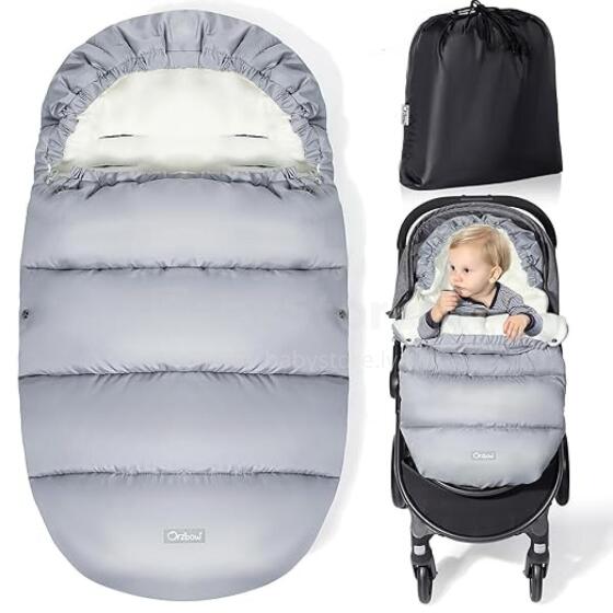 Bebe Basic Winter Footmuff Polar Fleece Art.273979 Light Grey Детский зимний конверт в коляску/автокресло
