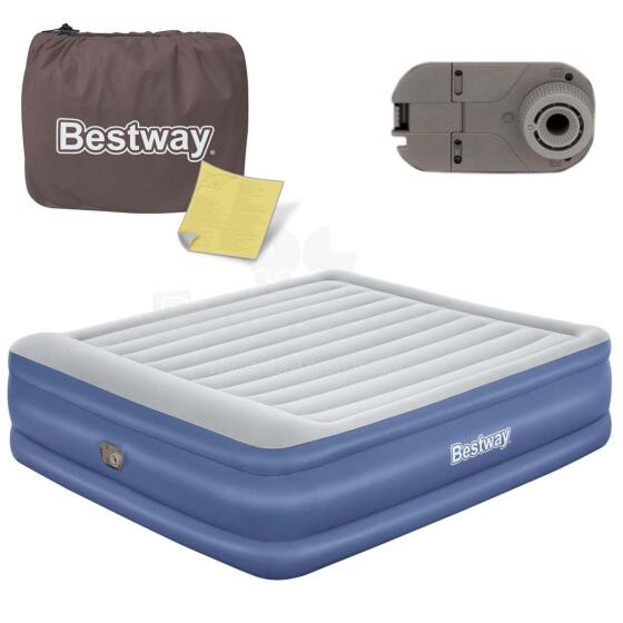 Надувной матрас 203 x 193 x 56 см с встроенным электрическим насосом Bestway 67692