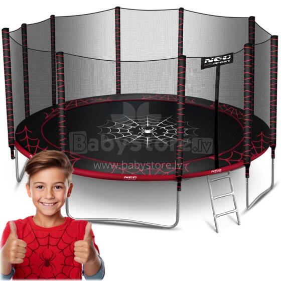 15ft/465cm Garden Trampoline with External Net and Ladder Neo-Sport