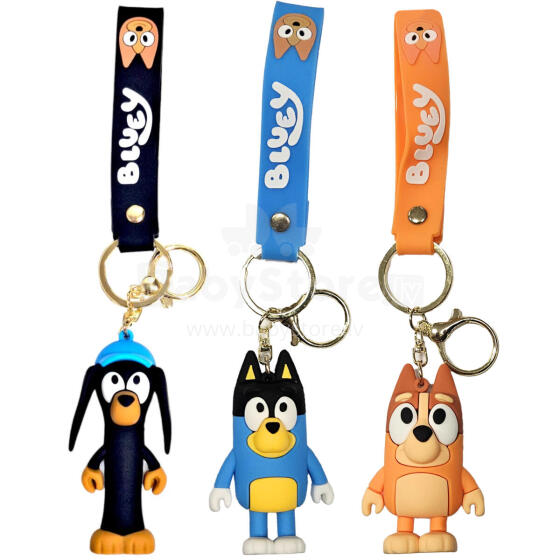 BRELOK GUMOWY BLUEY 3 WZORY