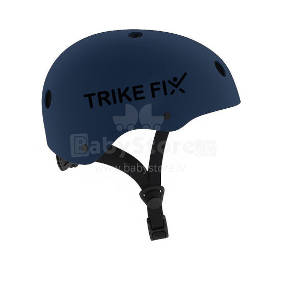 Ikonka Art.KX2814_3 Trike Fix bērnu velosipēdu ķivere regulējama LED S 48-54cm tumši zila