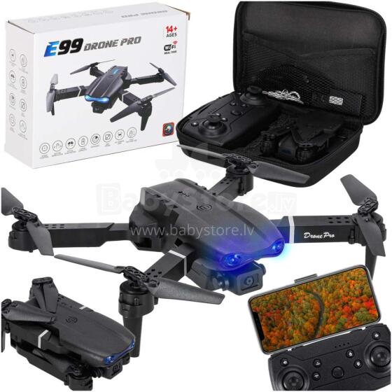 Ikonka Art.KX2922 RC drons E99 Pro ar dubulto kameru 720P bez galvas