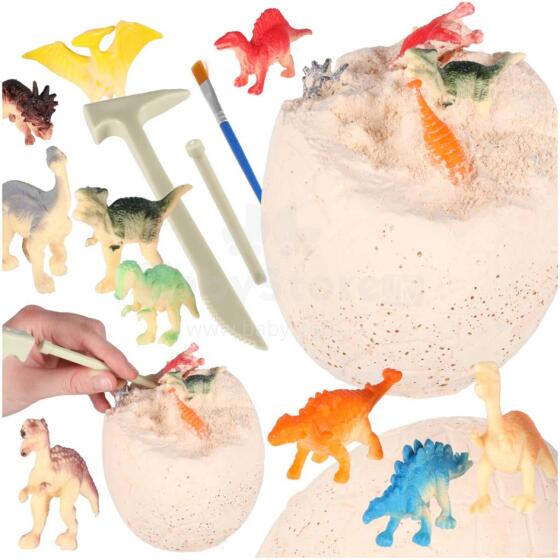 Ikonka Art.KX2963 Dinozauri izrakumi dinozauru ola 12 figūriņas arheoloģiskais komplekts