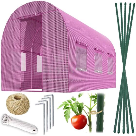 Garden Tunnel 2 x 3 m (6m2) Pink Plonos