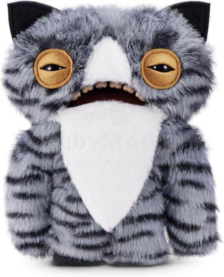 Fuggler Alley Cats (Wide Eyed Cat) – забавная уродливая плюшевая игрушка-монстр с человеческими зубами