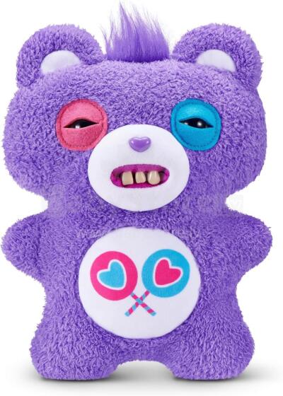 Fuggler Care Bears 23 cm Plush Toy (Share Bear) by ZURU - Funny Ugly Monster Cuddly Toy with Human-like Teeth, Collectable Plush for Children, Teenagers, Adults & Crossover Fans