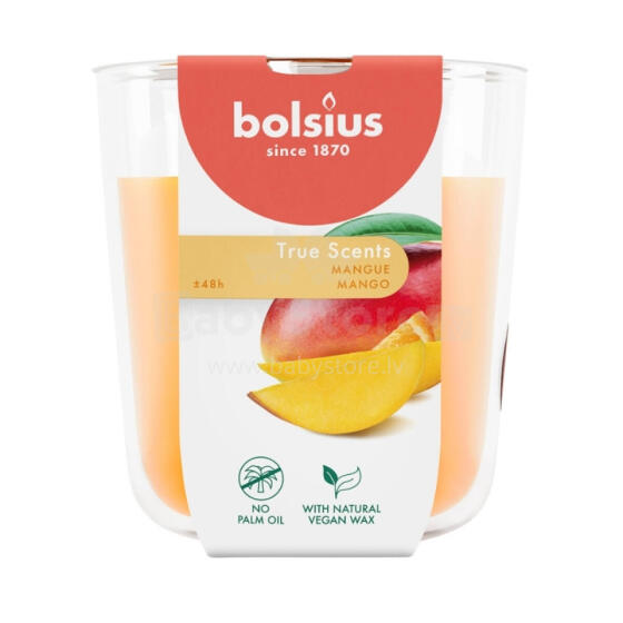 Scented candle glass True Scents &Oslash;97x85mm mango