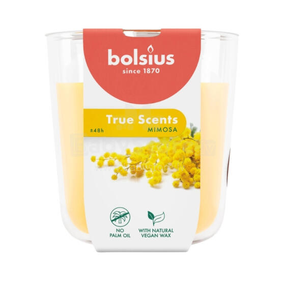 Ароматизированная свеча в стеклянной баночке True Scents &Oslash;97x85 мм, цвет мимоза