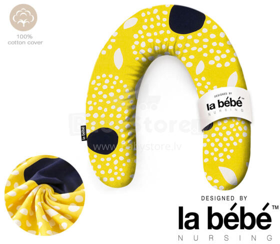 La Bebe™ Rich Maternity Pillow Art.70608146 Nordic Seeds. Nursing Pillow 30x104 cm