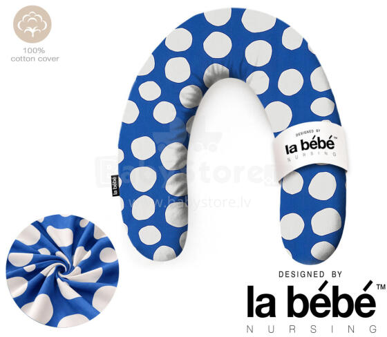 La Bebe™ Rich Maternity Pillow Art.80579822 Nordic Stones. Nursing Pillow 30x104 cm