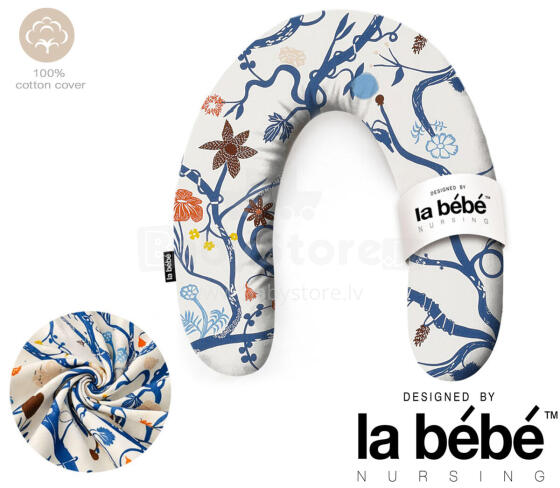 La Bebe™ Rich Maternity Pillow Art.50608147 Nordic Branches. Подковка для сна, кормления малыша 30x104 cm