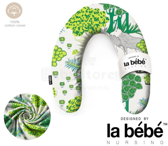 La Bebe™ Rich Maternity Pillow Art.20608166 Nordic Forest. Подковка для сна, кормления малыша 30x104 cm