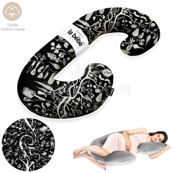 La Bebe™ Maternity Pillow Cotton Sì -Duo Art.20608144 Nordic Night. Multifunctional maternity pillow with memory foam filling