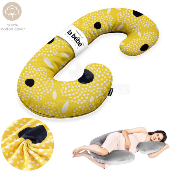 La Bebe™ Maternity Pillow Cotton Sì -Duo Art.70608146 Nordic Seeds. Multifunctional maternity pillow with memory foam filling