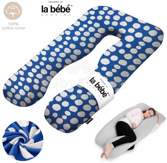 La Bebe™ Cushy Maternity Pillow Art. 80579822 Nordic Stones. Daudzfunkcionāls spilvens grūtniecēm (U Shaped), sintepona pildīšana, 155x80cm