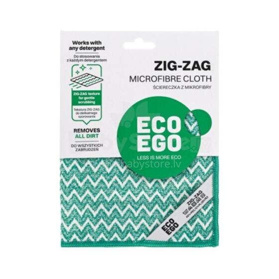 Mikrošķiedras lupatiņa Eco Ego ZIG-ZAG