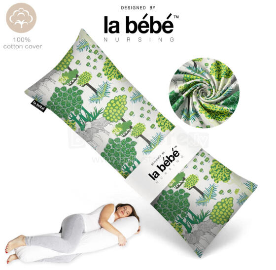La Bebe™ Easy Maternity Pillow Art. 20608166 Nordic Forest. Memory Foam Daudzfunkcionāls gulēšanas atbalsta spilvens ar memory foam (īpaši mīksts un kluss pildījums, kas pielagojas ķermenim) 