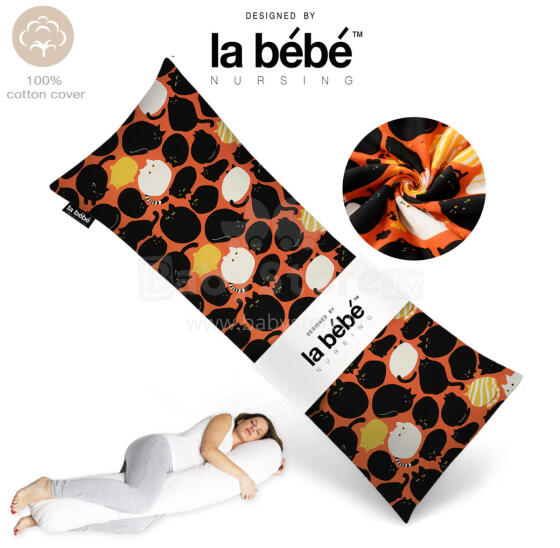 La Bebe™ Easy Maternity Pillow Art. 30579834 Nordic Cats. Memory Foam Daudzfunkcionāls gulēšanas atbalsta spilvens ar memory foam (īpaši mīksts un kluss pildījums, kas pielagojas ķermenim