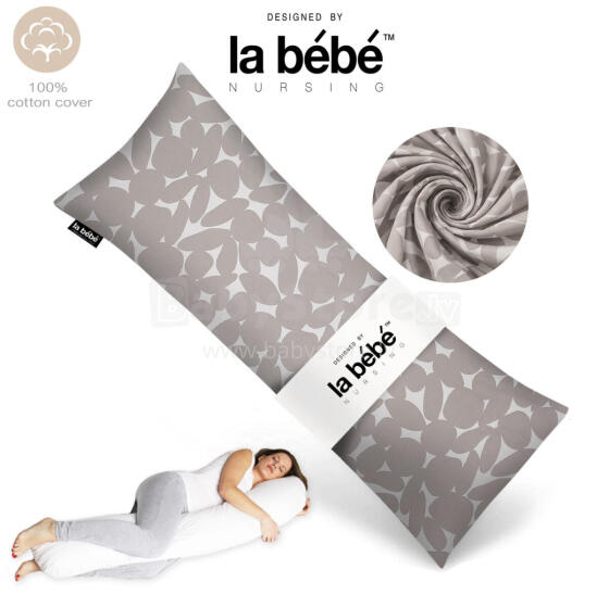 La Bebe™ Easy Maternity Pillow Art. 80579836 Nordic Pebbles. Memory Foam Daudzfunkcionāls gulēšanas atbalsta spilvens ar memory foam (īpaši mīksts un kluss pildījums, kas pielagojas ķermenim