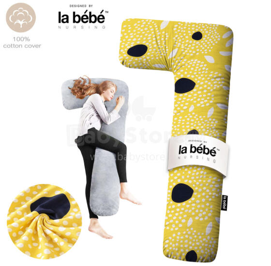La Bebe™ Flopsy Pillow Art.70608146 Nordic Seeds. Cotton Nursing Maternity, 180 см