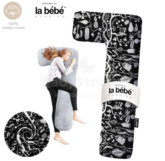 La Bebe™ Flopsy Pillow Art.20608144 Nordic Night. Cotton Nursing Maternity Memory foam, 180 см