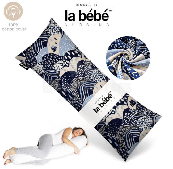 La Bebe™ Easy Maternity Pillow Art.00608159 Nordic Hills. 135 x 40 cm