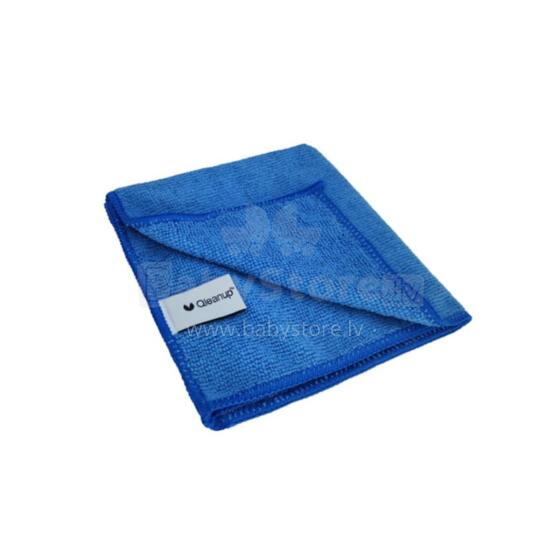 Microfiber cloths 250gsm, 30x30, 10 pcs. QLEANUP blue