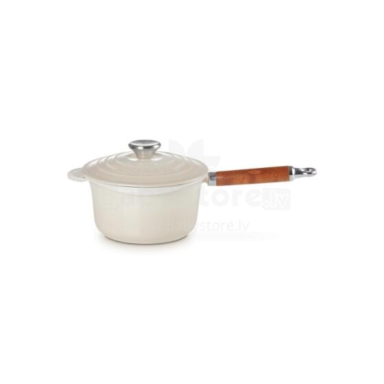 Cast iron sauce pan &Oslash;18cm / 1.8L white