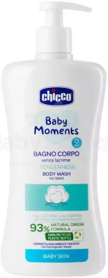 Chicco Baby Moments Tear-Free Bath Body Wash for Sensitive Art.119795