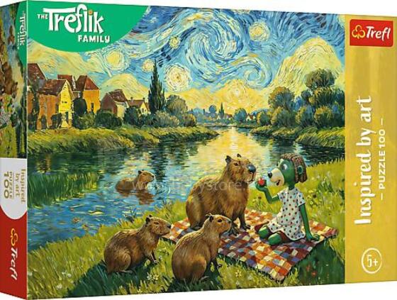 TREFL 16563 Pužles 100 Barojot Kapibaru / Treflik Ģimene