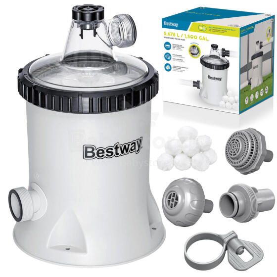 Baseina filtra sūknis 5678 l/h + Bestway 58870 filtra bumbiņas