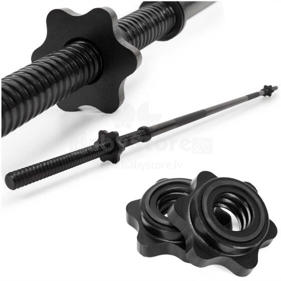 Traight black grip bar ACT0011, 180 cm, 25 mm