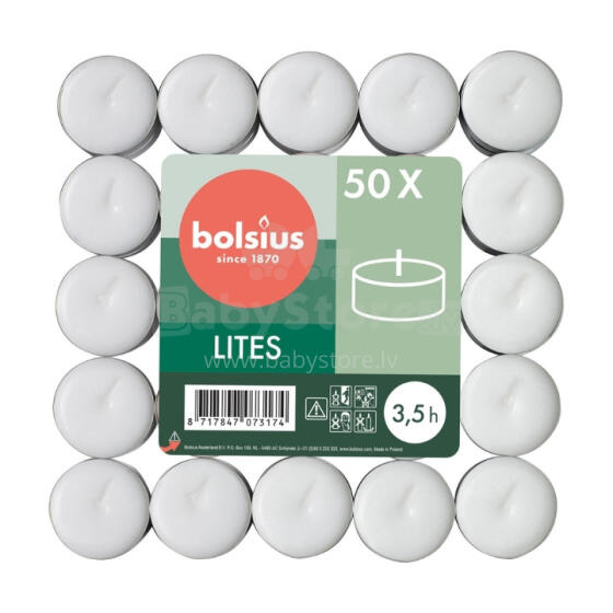Tealight candles 50pcs. white