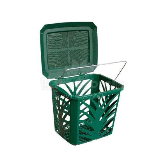 Bioatkritumu grozs MaxAir 7L 24x19,7x20,5cm zaļš 